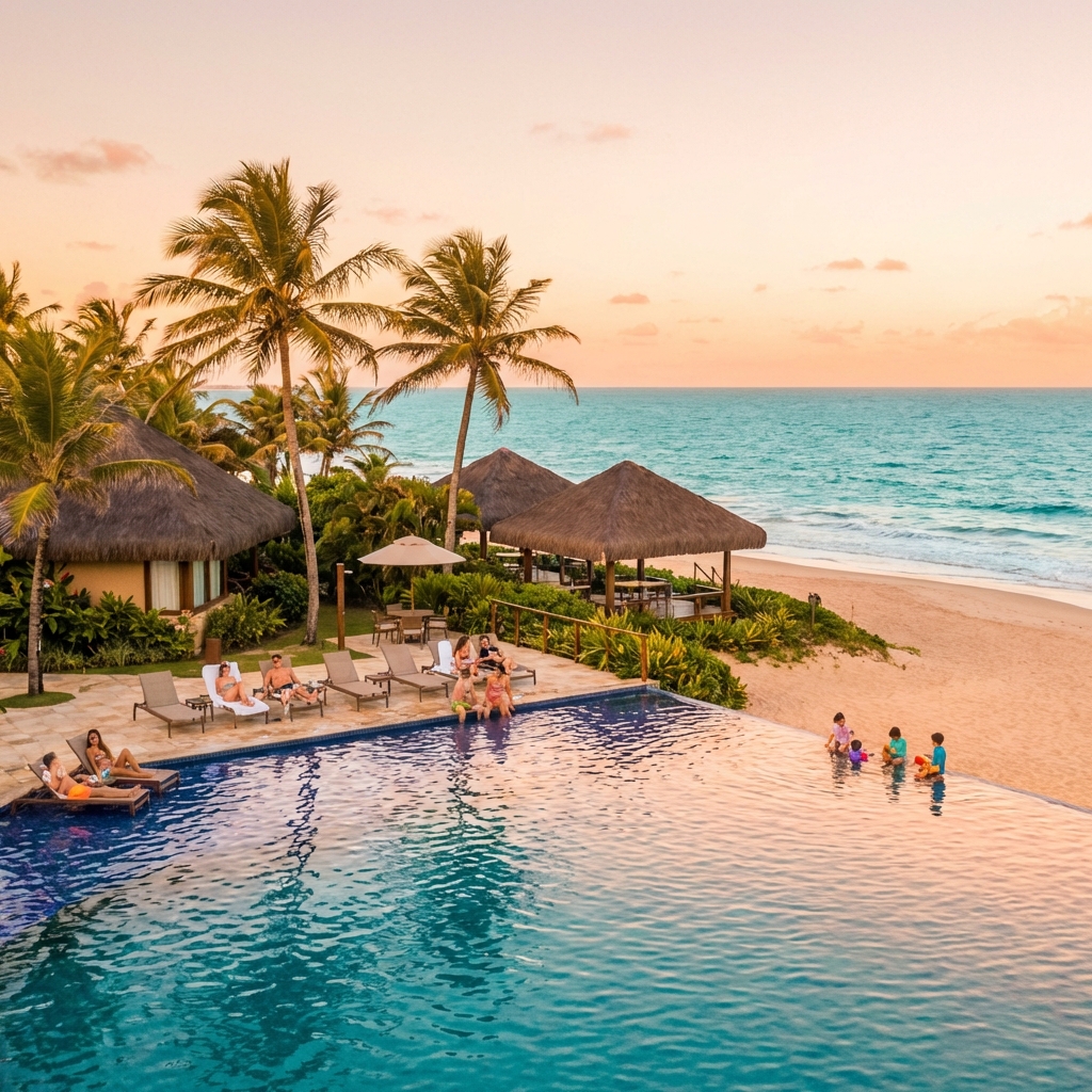 Brasil, Imbassaí - Carnaval en familia